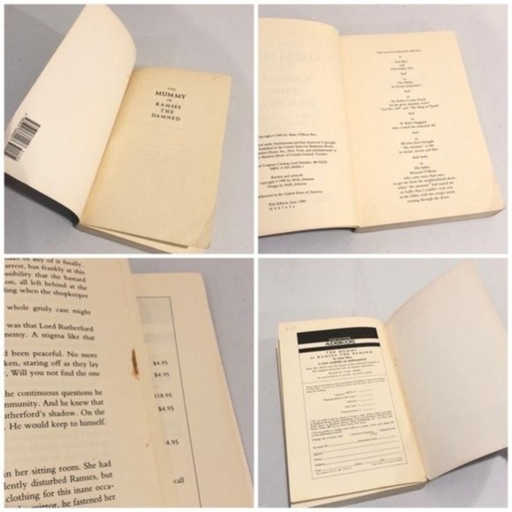 Anne Rice Mummy Ramses The Damned First Edition - Picture 5 of 8